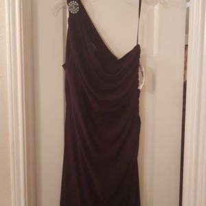 Purple floor length evening gown 18W Ralph Lauren